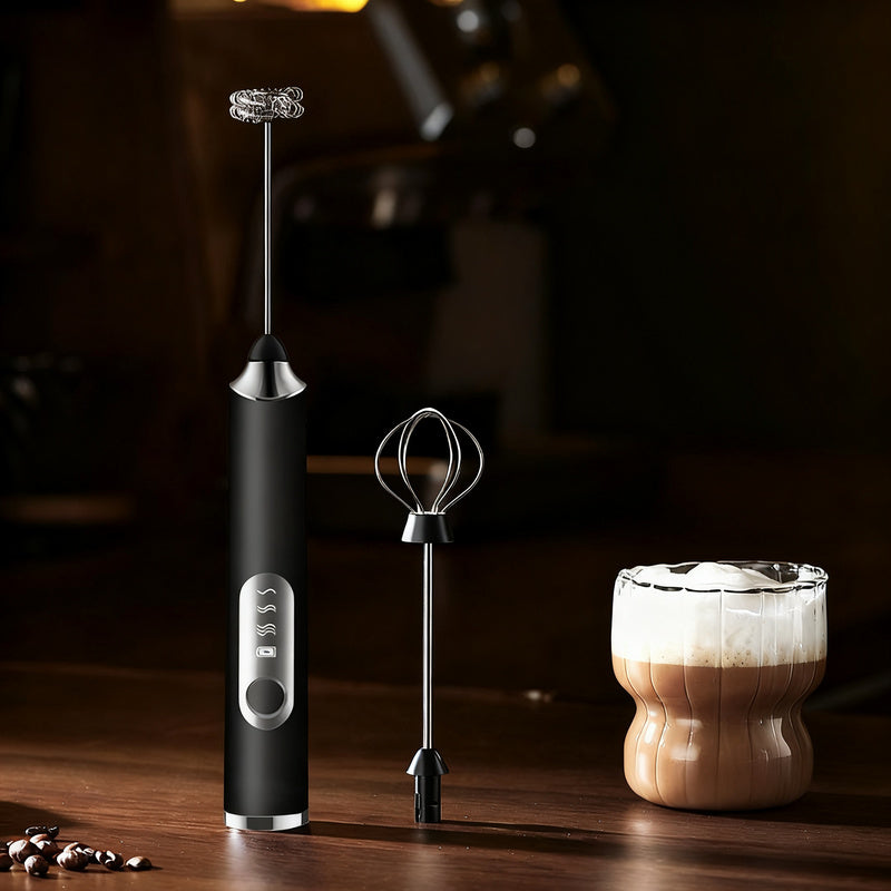 Electric milk frother, USB-C, multiple functions