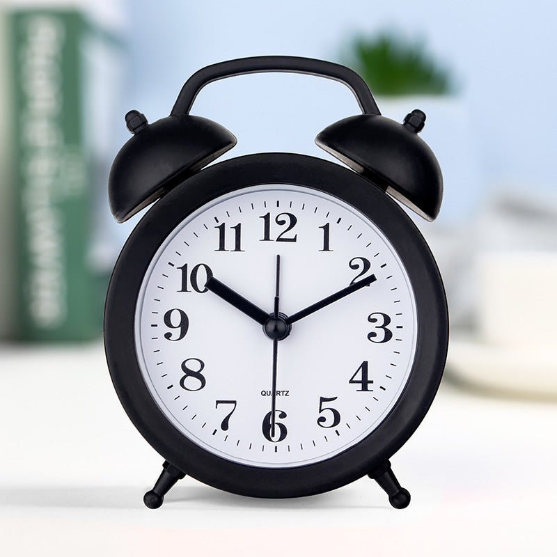Alarm clock with hands and digital display, 4 cm thickness