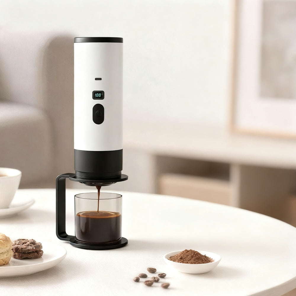 Portable espresso coffee machine with battery, 0.5 L