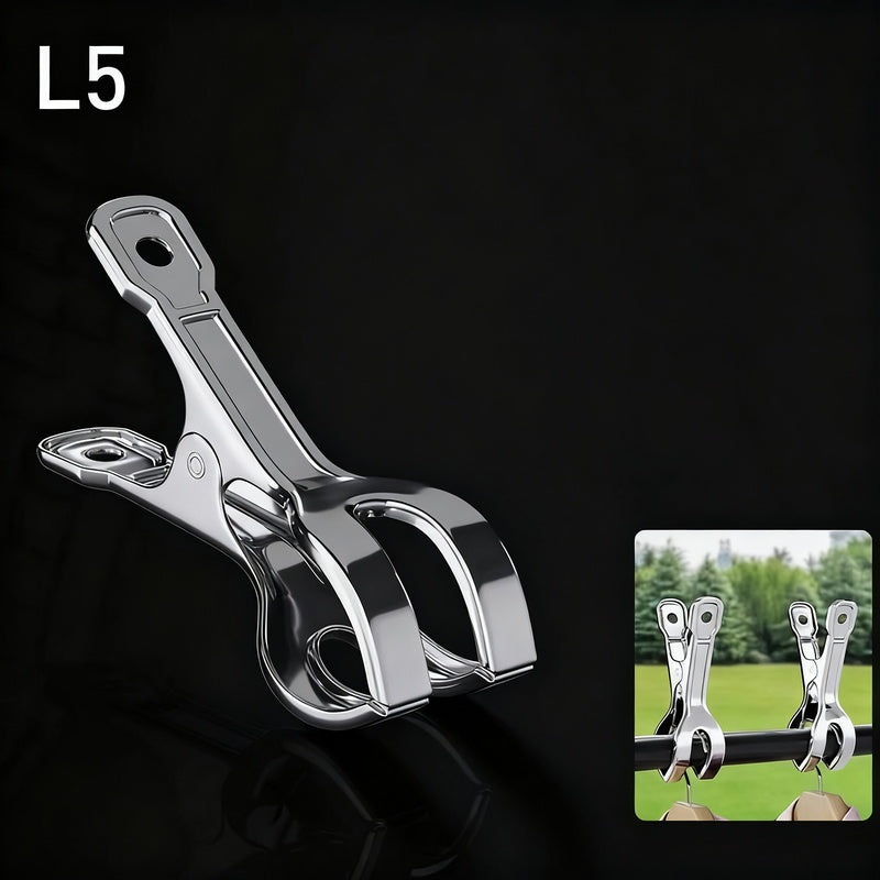 Stainless steel clothespins, large, wind resistant