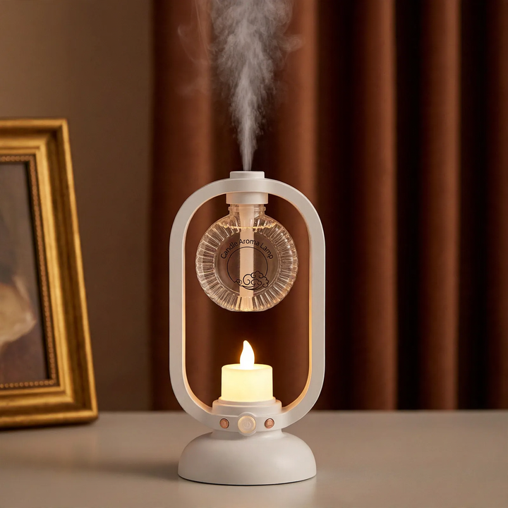 Automatic room fragrance diffuser with mist formation