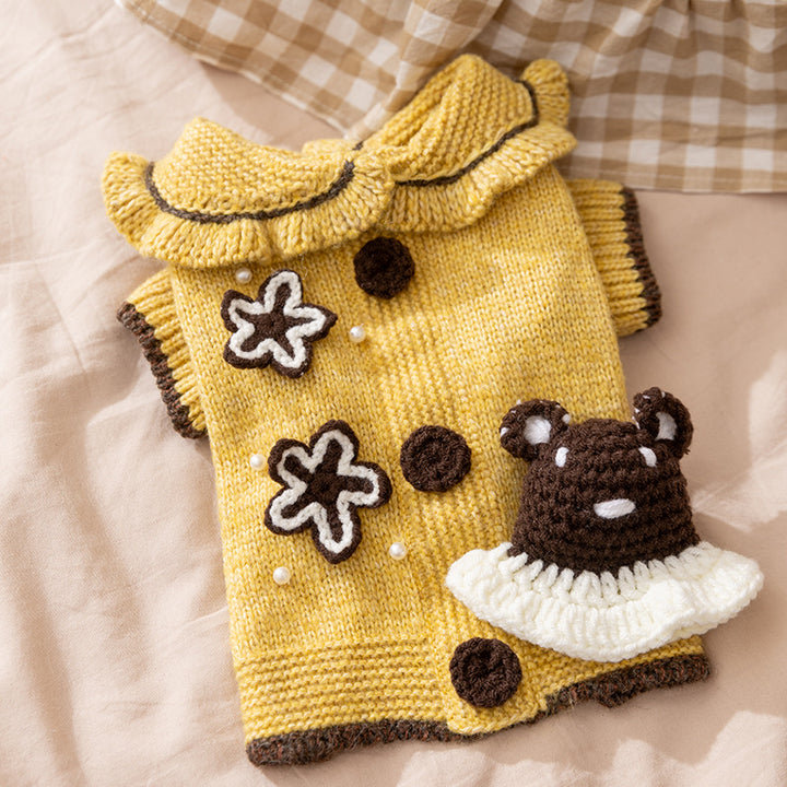 Knitted sweater for dogs, autumn/winter