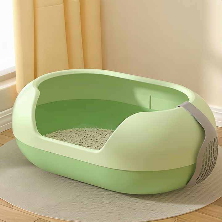 Half-open cat litter box, 35 cm wide