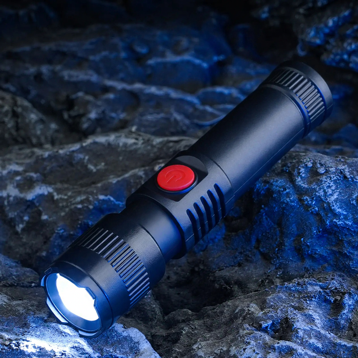 Rechargeable flashlight, portable