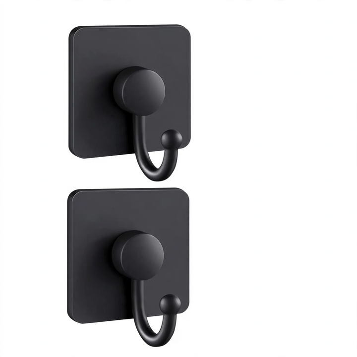 Stainless steel adhesive hooks, self-adhesive, no drilling