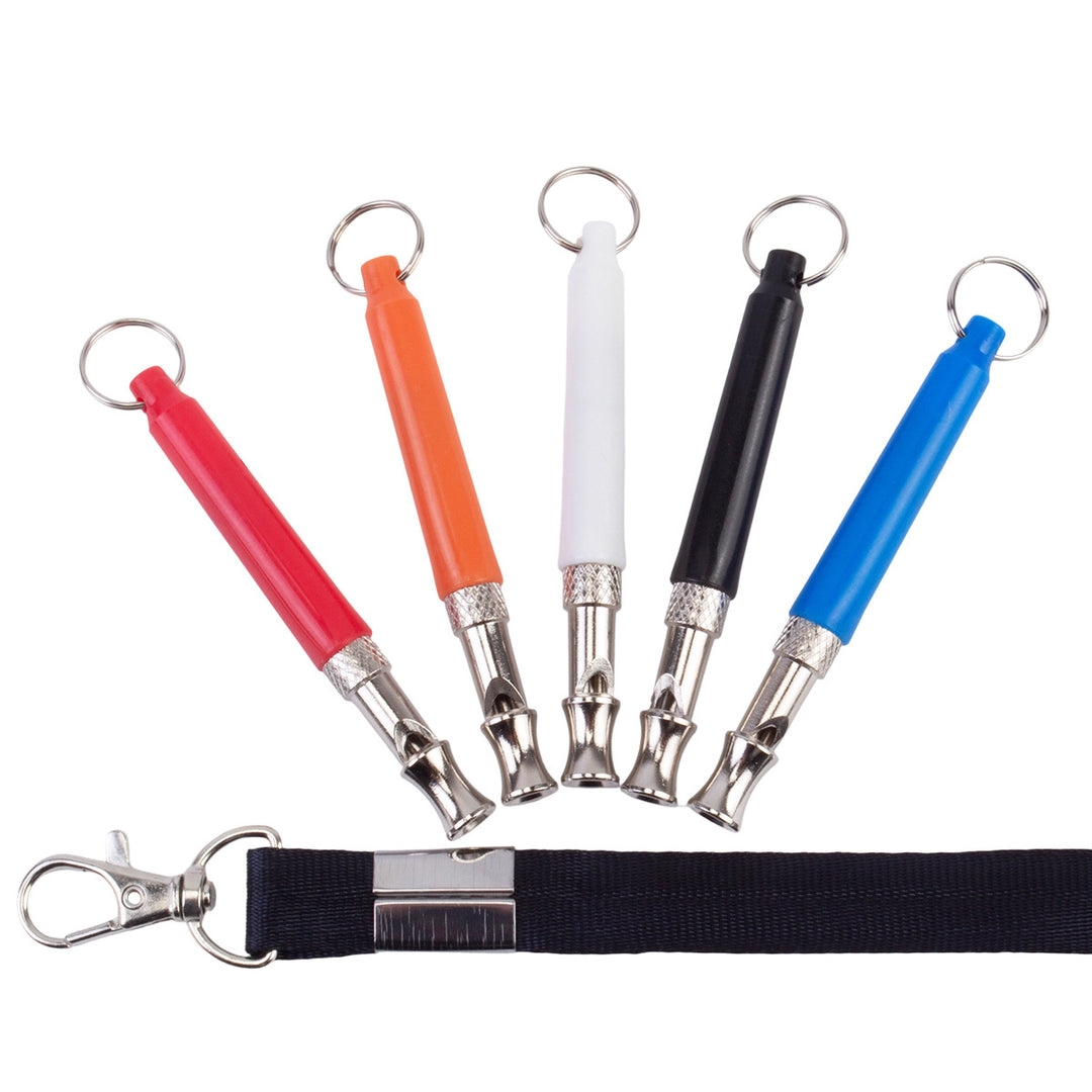 Plastic dog whistle, multiple colors