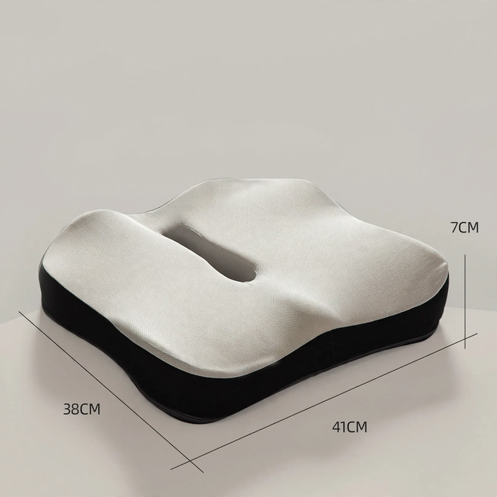 Memory foam seat cushion for office chairs, 41×38×7 cm