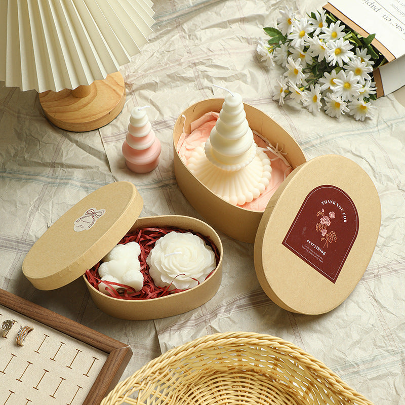 Scented candle in gift box