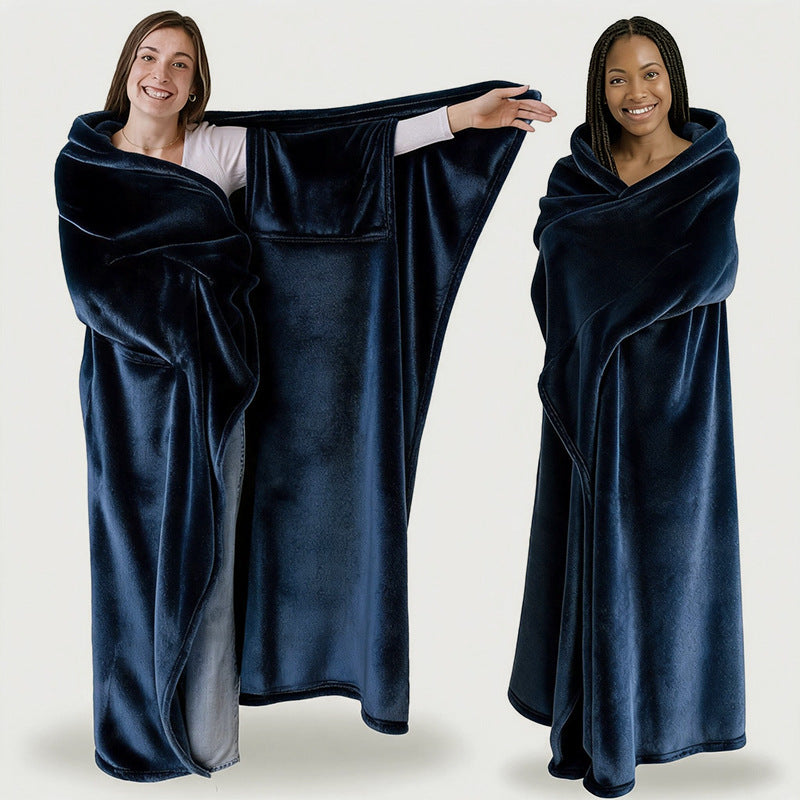 Wearable milk fleece blanket, 152 × 177 cm