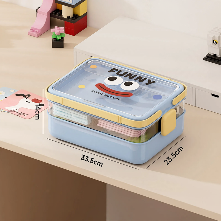 Toy storage box with compartments, model DD2572