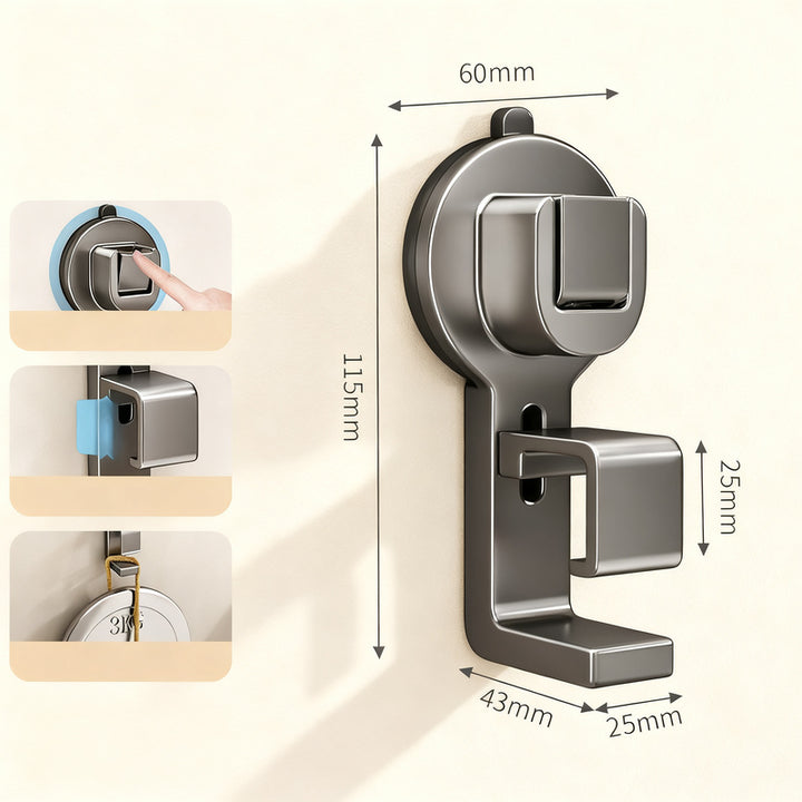 Suction cup holder for sinks and bowls