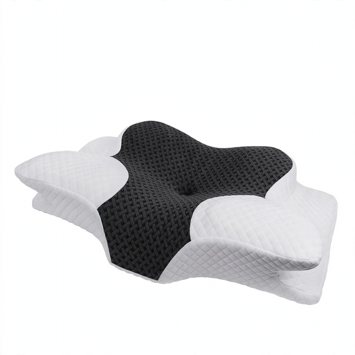 Ergonomic neck support pillow made of memory foam