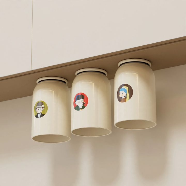 Magnetic toothbrush holder, wall-mounted