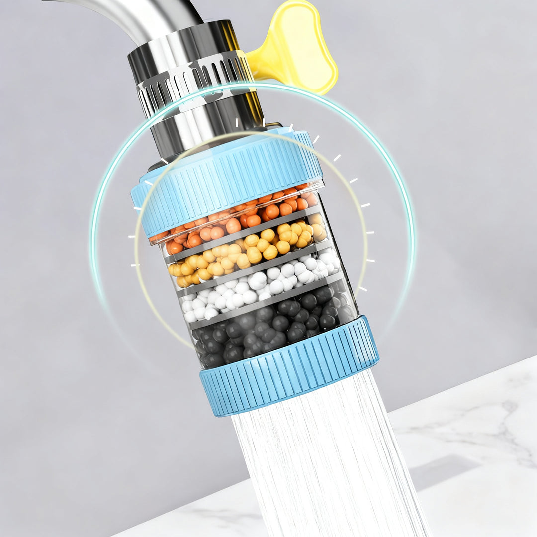 Swivel faucet attachment with filtration