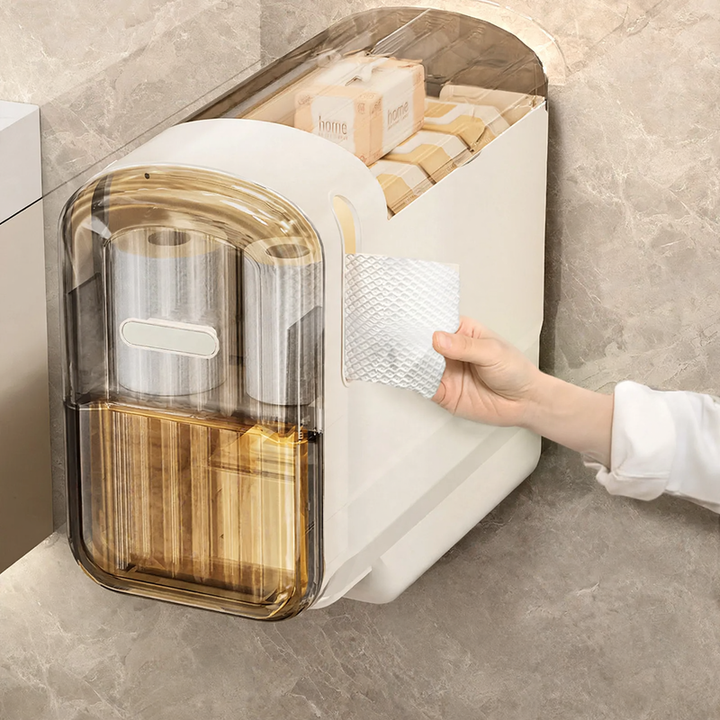 Bathroom shelf for niche areas, 2-tier