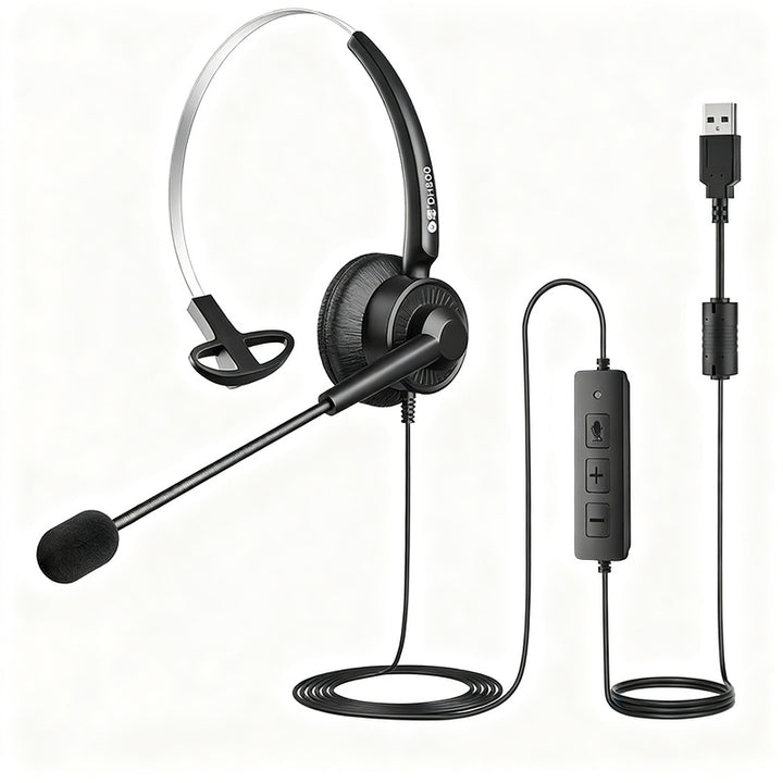 Bai'en DH800 Call Center Agent Telemarketing Outbound Customer Service Headset Computer Mobile Phone Telephone Headset