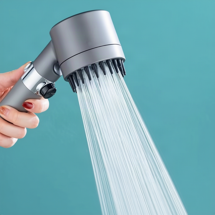 Multifunctional shower head with LED and massage function