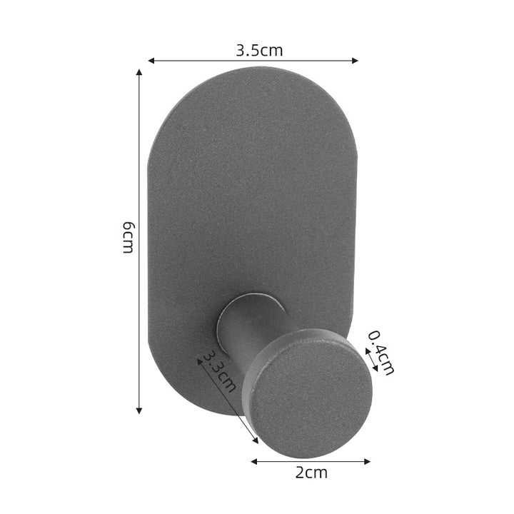 Stainless steel hook with suction cup or adhesive surface