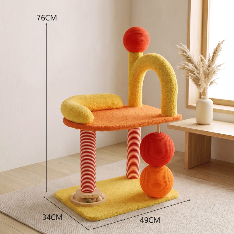 Sisal scratching barrel for cats