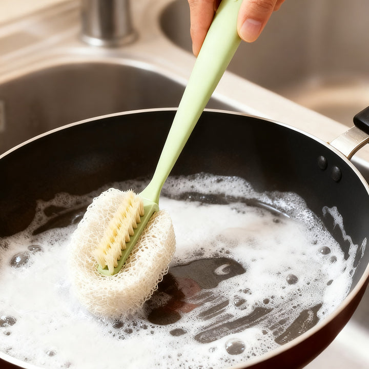Cup brush with straw brush, 60 g, ABS