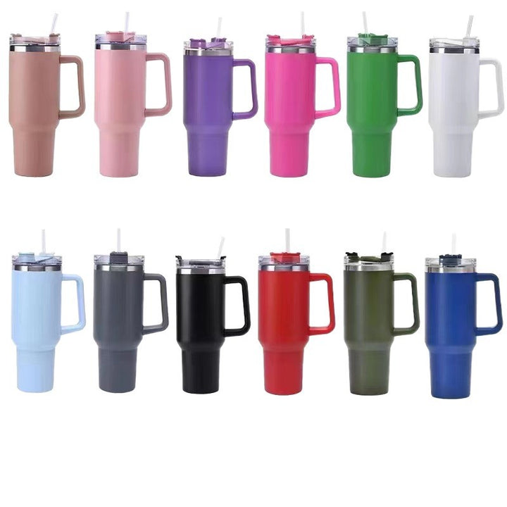 Stainless steel insulated mug with handle, 1200 ml