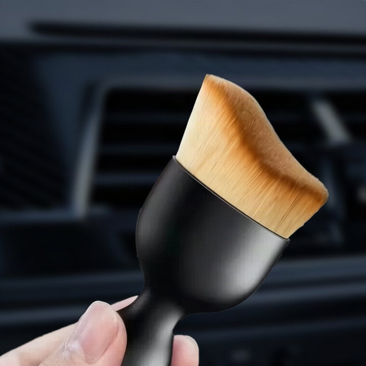 Soft dust brush for car interior