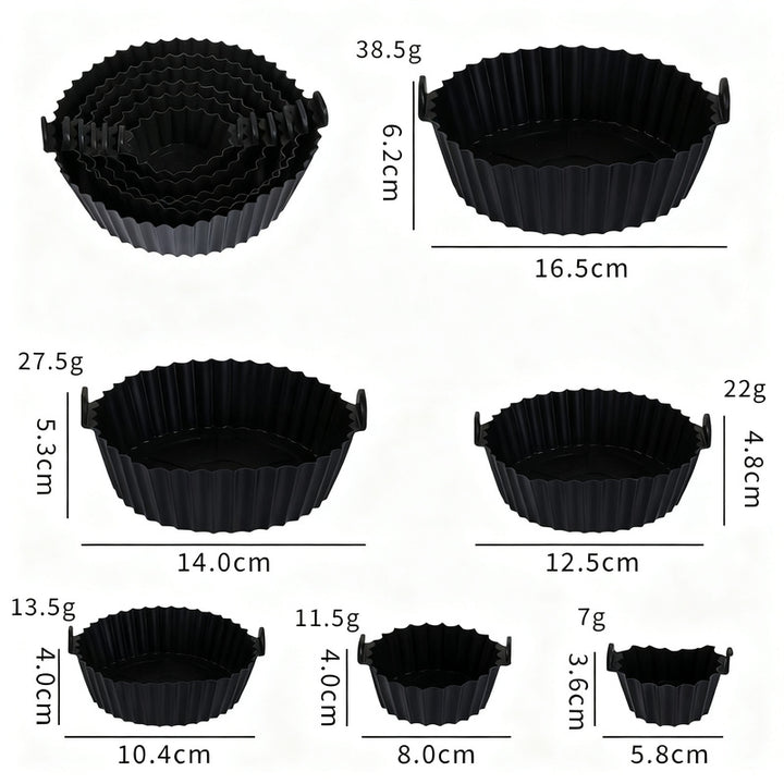 Silicone egg cups, round, 9×9×7 cm