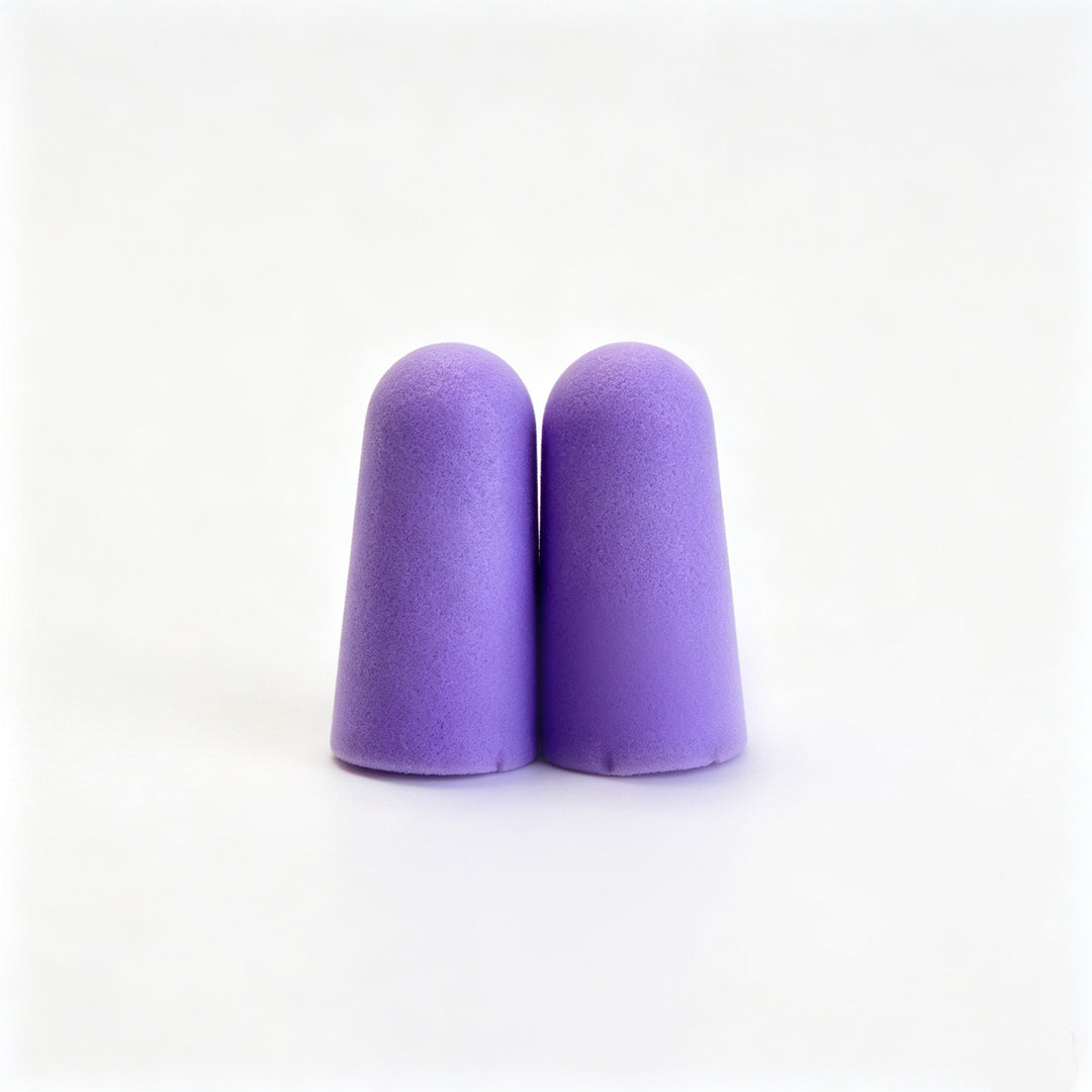 Foam ear plugs, spherical shape, 25×12 mm