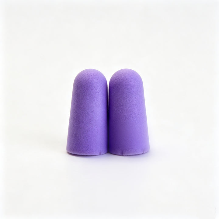 Foam ear plugs, spherical shape, 25×12 mm