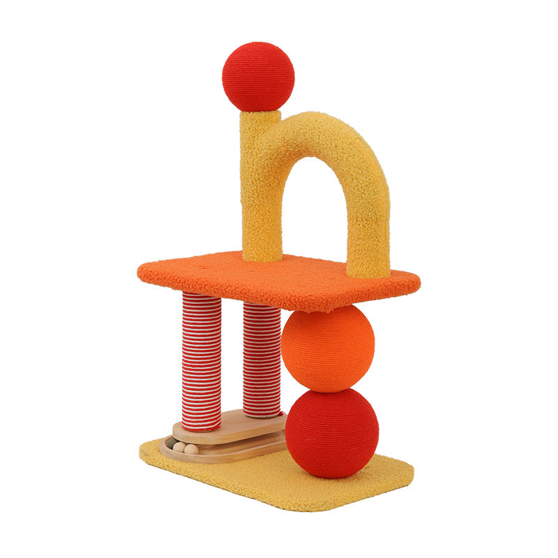 Sisal scratching barrel for cats