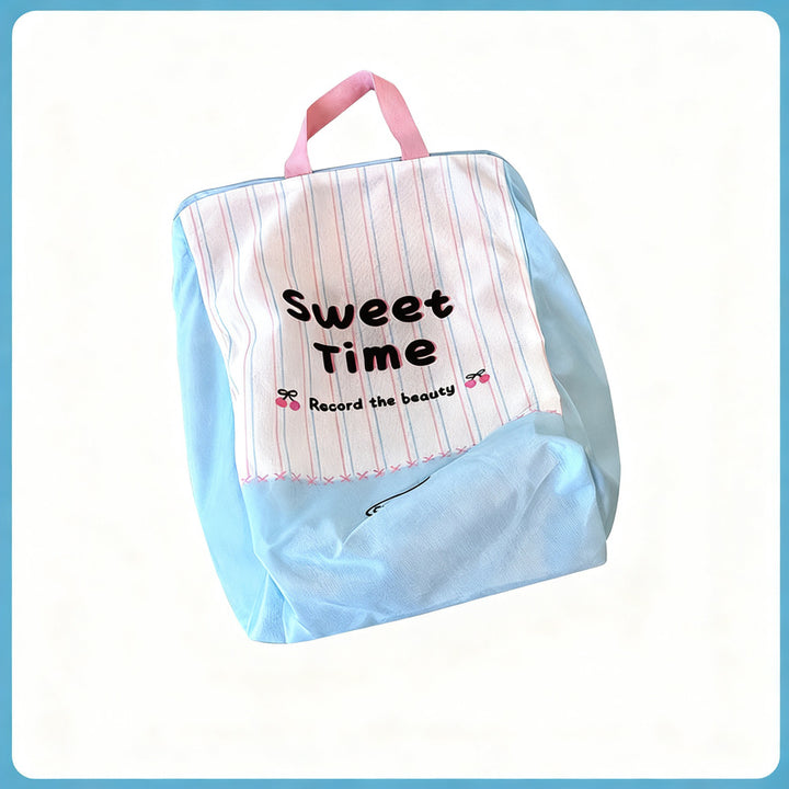 Laundry bag with handle, polyester