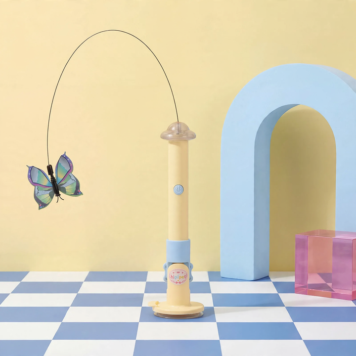 Electric cat toy wand made of silicone