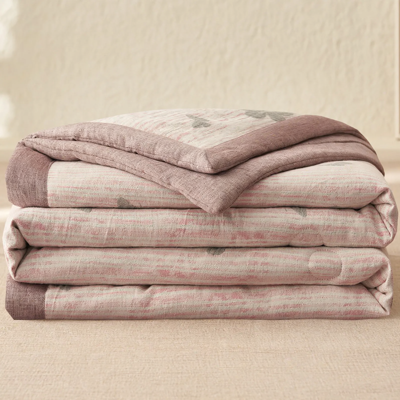 Cotton summer blanket, lightweight and breathable, washable