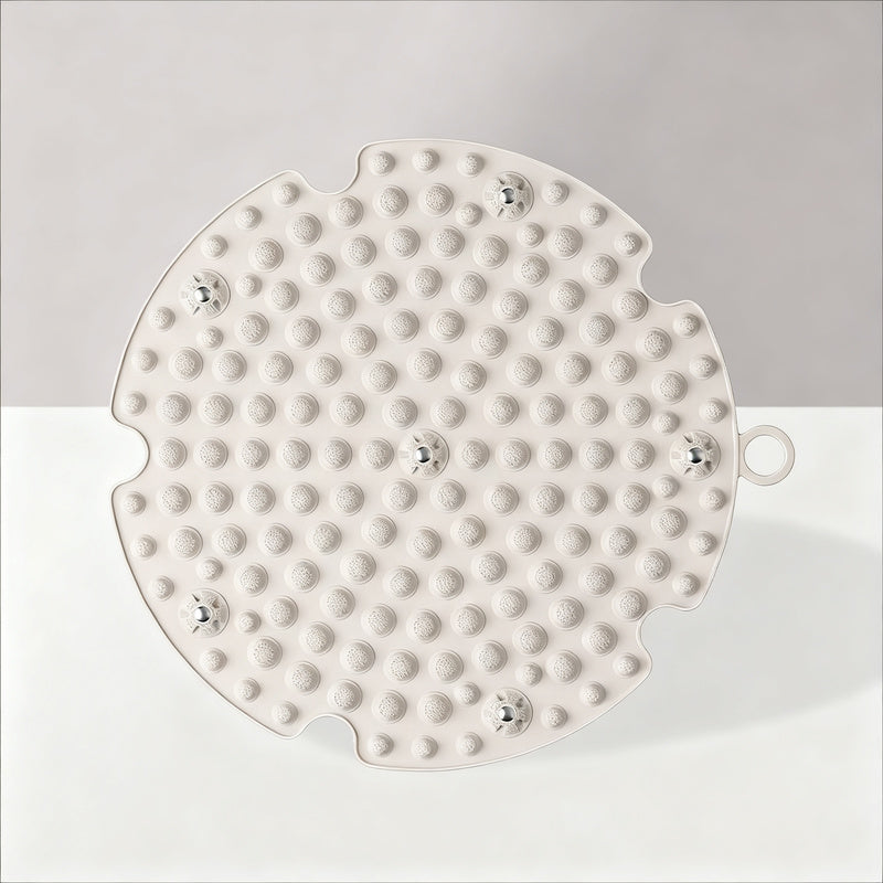 Foot reflex zone mat with magnetic stones