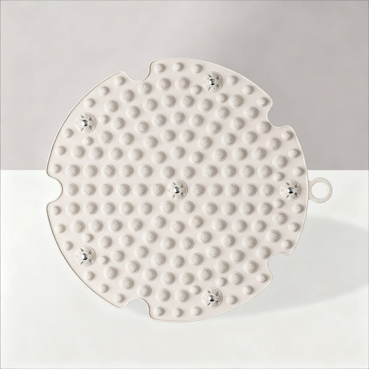 Foot reflex zone mat with magnetic stones
