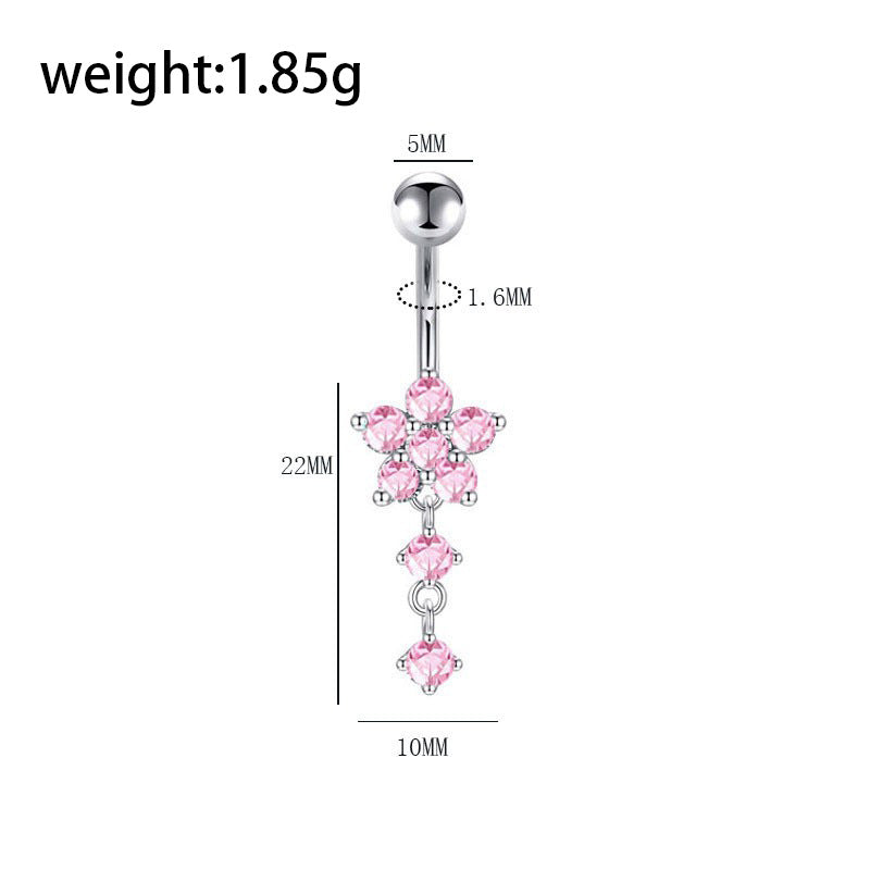 Titan-Piercing rod, flat base, internal thread