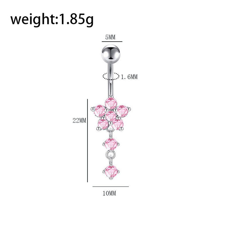 Titan-Piercing rod, flat base, internal thread