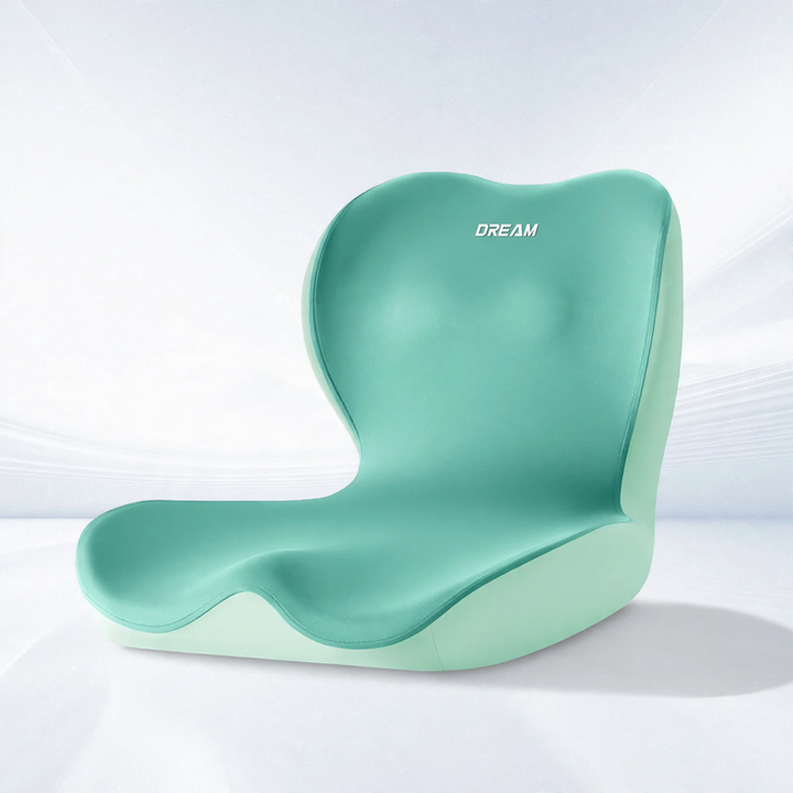 Office chair seat cushion with backrest