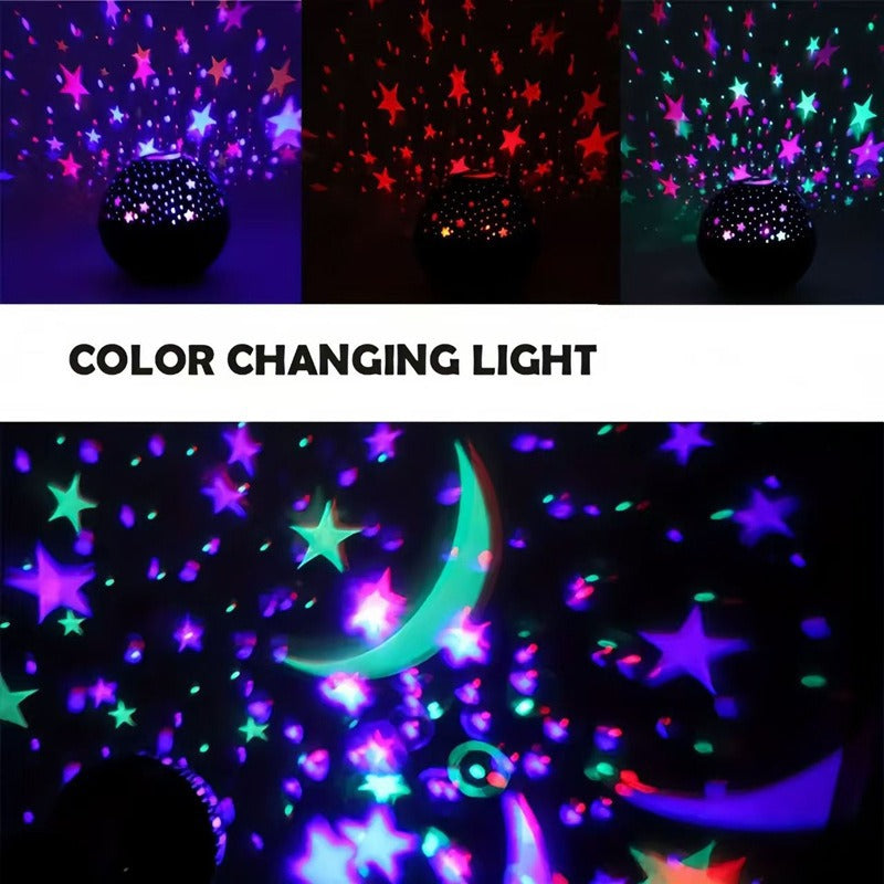 LED projection light with interchangeable patterns