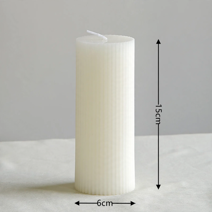 Scented candle, cylinder, handcrafted