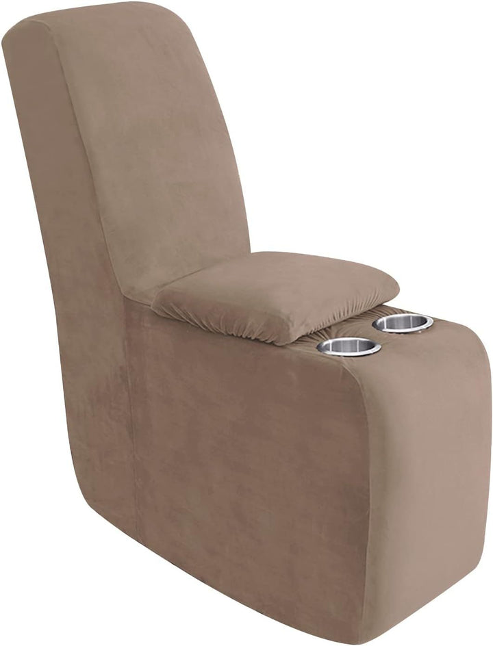 Sofa cover made of velvet, solid color
