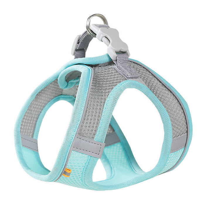 Dog harness made of fabric with leash, XS to XL