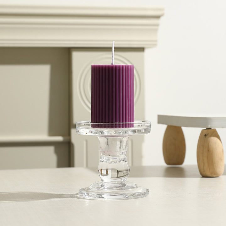 Scented candle with gear design, cylindrical