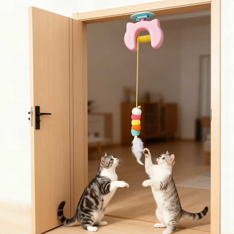 Cat toy with mint and crinkly paper