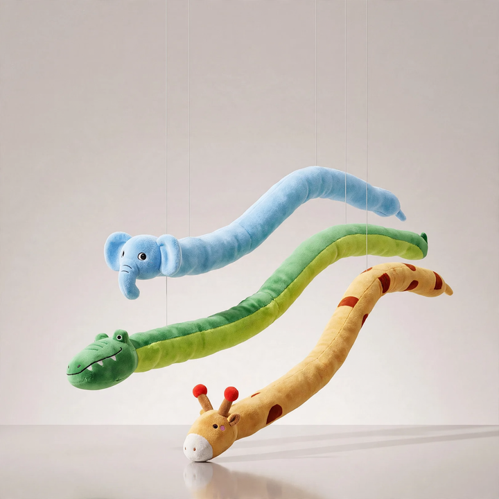 Plush dog toy with rope construction and squeaker