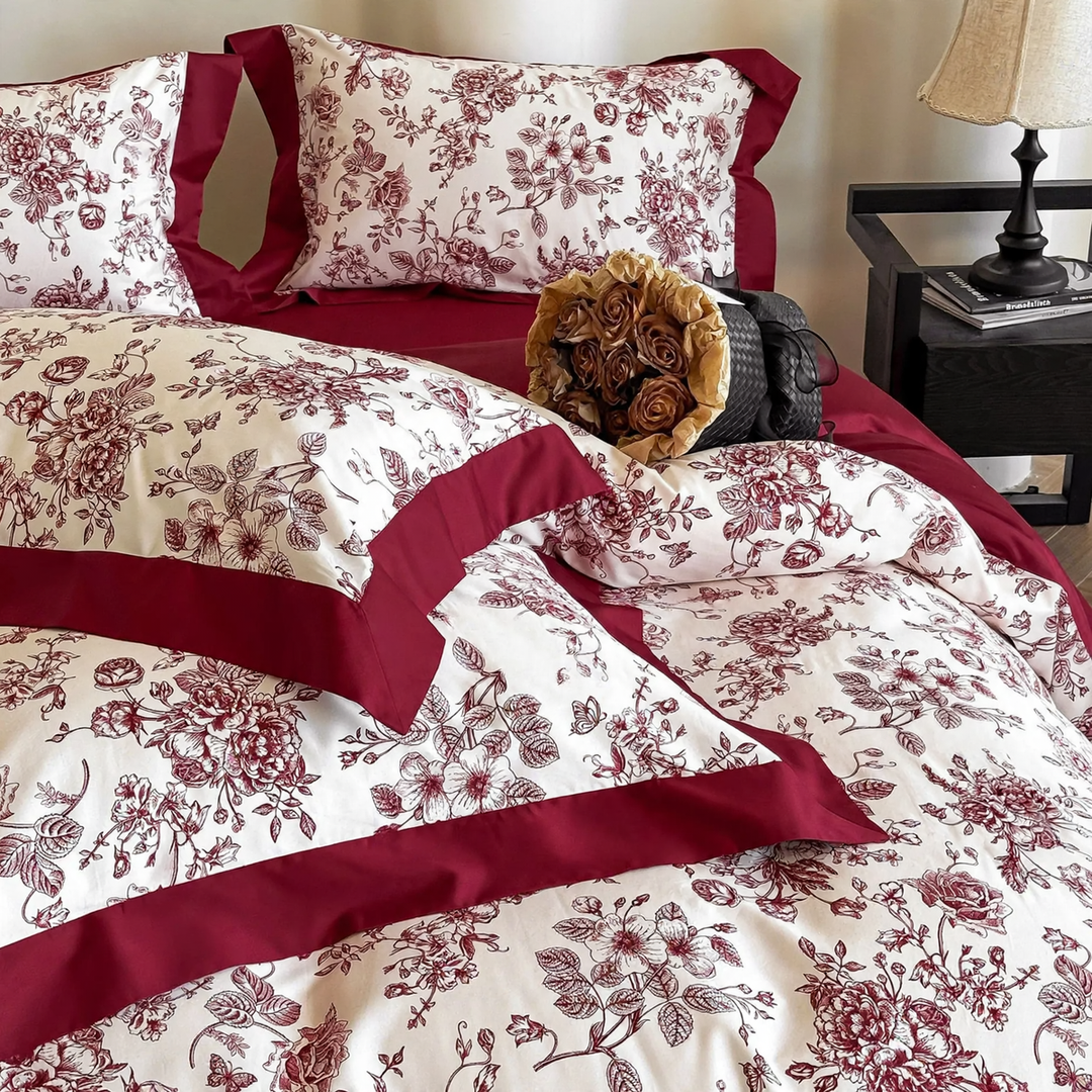 Wedding Bedding Set, Long Staple Cotton, Embroidered