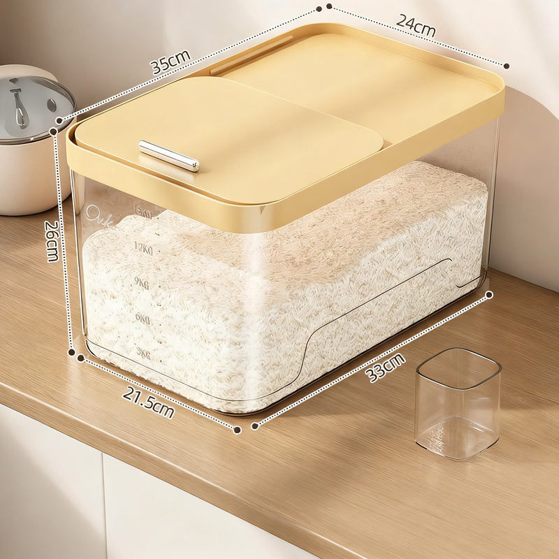 Plastic storage container, airtight, 5–6 L