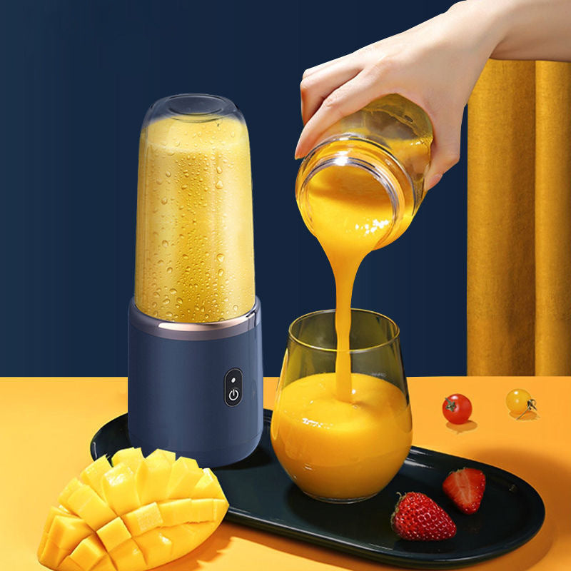 Juicing cup with stainless steel blades