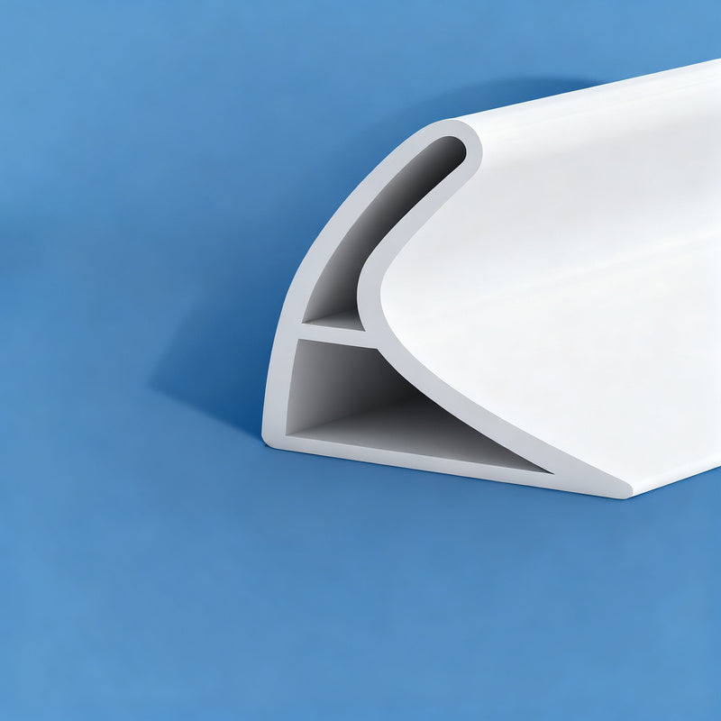 Silicone sealing strip for shower and bath