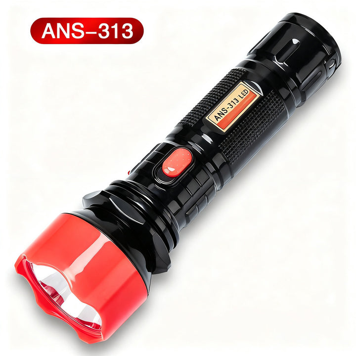 LED flashlight, rechargeable, 13–29 cm